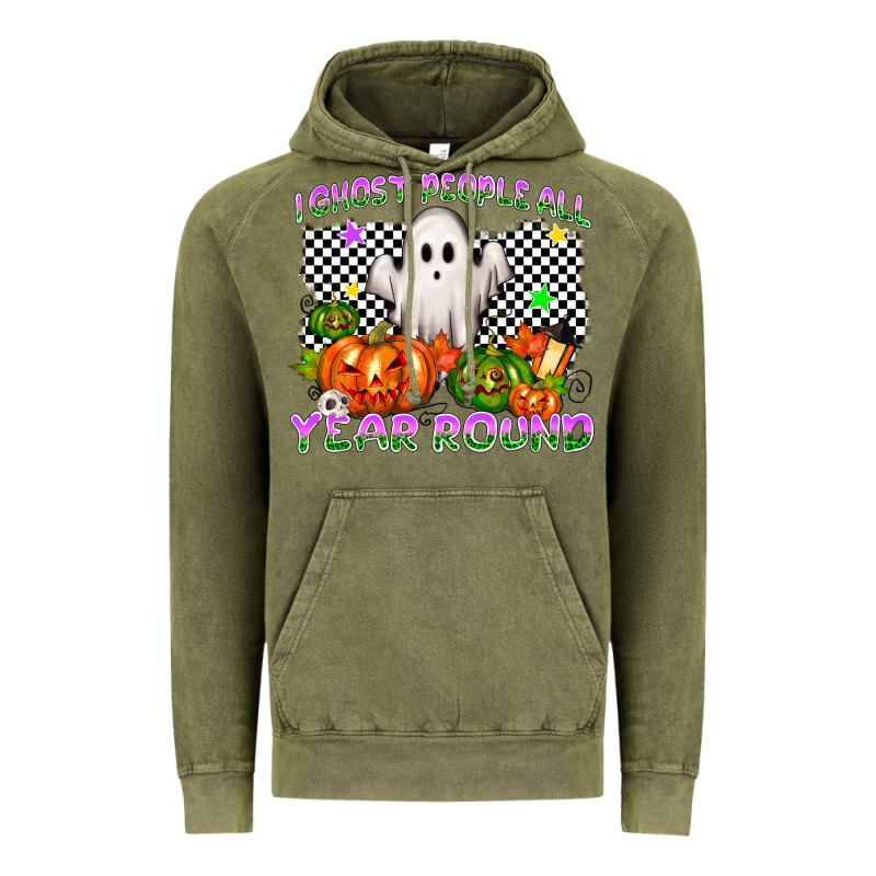 I Ghost People All Year Round Vintage Hoodie by NancyCooperArtShop | Teevron