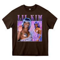 Chocolate Brown lil kim Heavy Core Tee - tuanDangUi