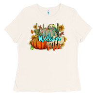 Bone Welcome Fall Pumpkins Ladies Tee - BundleAndBundleShop
