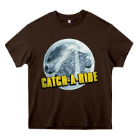 Chocolate Brown catch a ride to the moon and back Heavy Core Tee - tuanDangUi