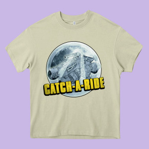 Catch A Ride To The Moon And Back Heavy Core Tee Designed By Tuandangui