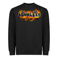 Black Equality hurts no one Heavyweight Sweatshirt - FaDigitalArtStudio