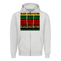 Dove Grey black lives matter seamless pattern Zipper Hoodie - BundleAndBundleShop