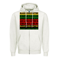 Oatmeal Heather black lives matter seamless pattern Zipper Hoodie - BundleAndBundleShop