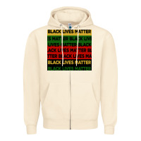 Sandshell black lives matter seamless pattern Zipper Hoodie - BundleAndBundleShop