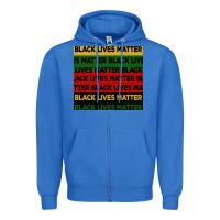 True Royal black lives matter seamless pattern Zipper Hoodie - BundleAndBundleShop
