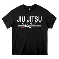 Black Jiu Jitsu Old Guy Heavy Core Tee - tuanDangUi