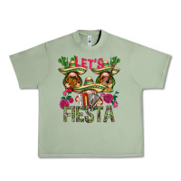 Oil Green Let's Fiesta with gnomes Urban Heavy Tee - NancyCooperArtShop