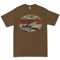 Cacao cessna 182 skylane since 1956 retro vintage airplane design Premium Tee - tuanDangUi