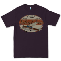 Plum cessna 182 skylane since 1956 retro vintage airplane design Premium Tee - tuanDangUi