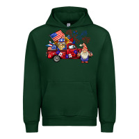 Forest Green american gnomies truck Urban Hoodie - BarkalooDesign