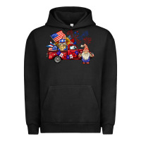 Pigment Black american gnomies truck Urban Hoodie - BarkalooDesign