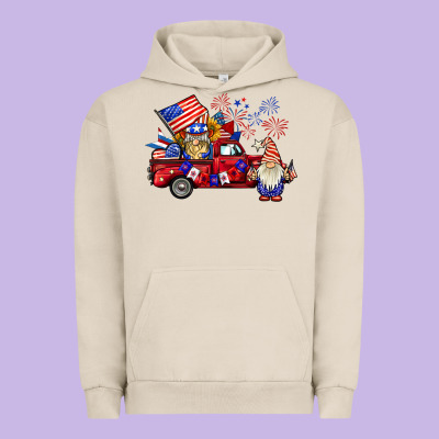 American Gnomies Truck Urban Hoodie Designed By Barkaloodesign