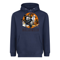 Navy hallowen panda Heavyweight Hoodie - LillyAllenDesigns