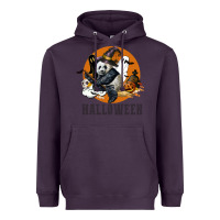 Plum hallowen panda Heavyweight Hoodie - LillyAllenDesigns