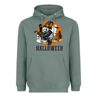 Sage hallowen panda Heavyweight Hoodie - LillyAllenDesigns