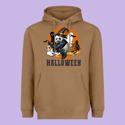 Hallowen Panda Heavyweight Hoodie Designed By Lillyallendesigns