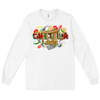 White cinco de mayo cafeteria lady Long Sleeve Tee - CowGirlArtShop