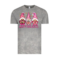 Cloud Rock Happy holidays with gnomes Vintage Tee - NancyCooperArtShop