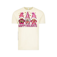 Vintage Arctic Happy holidays with gnomes Vintage Tee - NancyCooperArtShop