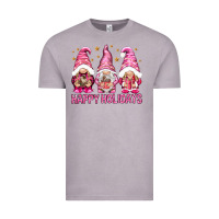 Vintage Zinc Happy holidays with gnomes Vintage Tee - NancyCooperArtShop