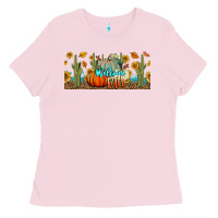 Bubblegum Pink welcome fall Ladies Tee - BundleAndBundleShop