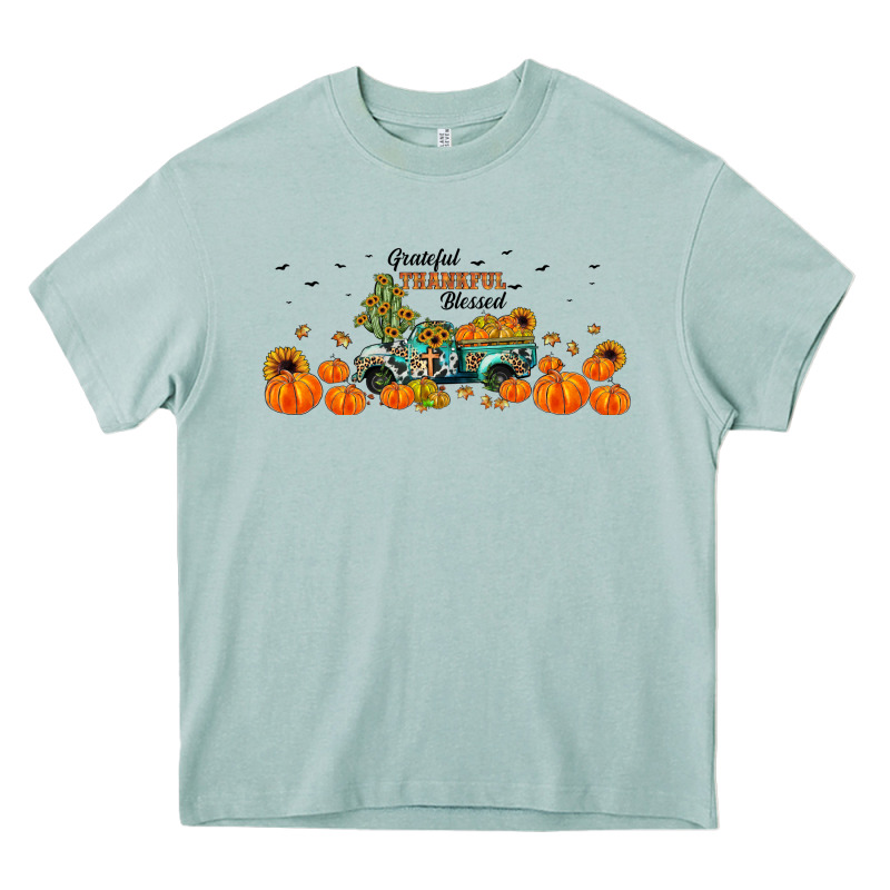 Grateful Thankful Blessed Heavy Core Tee by JahusDesignShop | Teevron