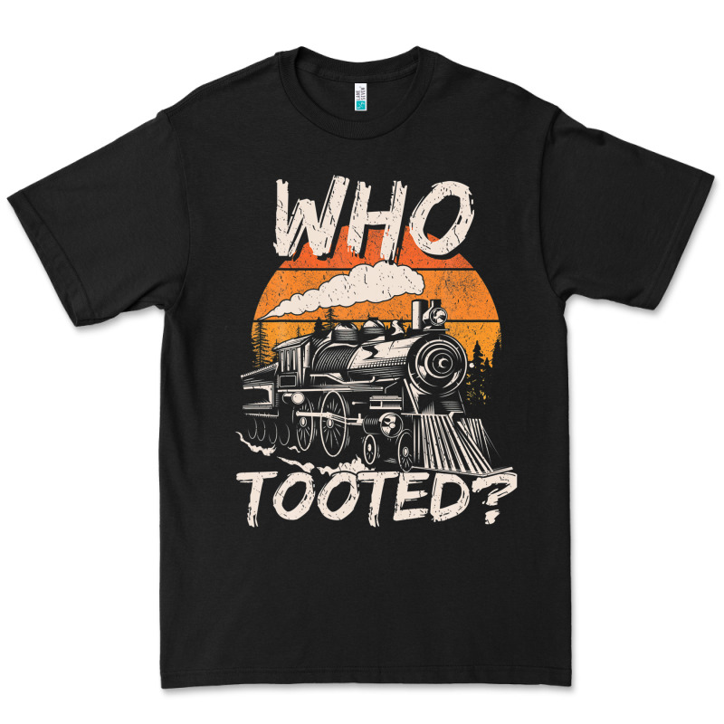 Who Tooted Funny Train Lovers And Railroad Retro Vintage Premium Tee by tuanDangUi | Teevron