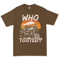 Cacao Who Tooted Funny Train Lovers And Railroad Retro Vintage Premium Tee - tuanDangUi