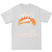 Dove Grey Who Tooted Funny Train Lovers And Railroad Retro Vintage Premium Tee - tuanDangUi