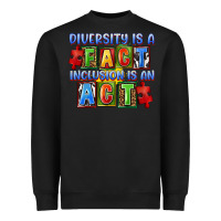 Black Diversity is a fact inclusion is an act Heavyweight Sweatshirt - FaDigitalArtStudio