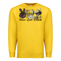 Lemon peace love ostrich Premium Sweatshirt - LillyAllenDesigns