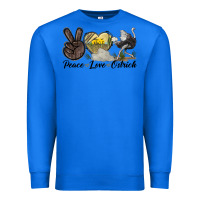 True Royal peace love ostrich Premium Sweatshirt - LillyAllenDesigns