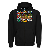 Black hispanic heritage flags Zipper Hoodie - BundleAndBundleShop