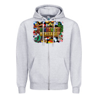 Heather Grey hispanic heritage flags Zipper Hoodie - BundleAndBundleShop