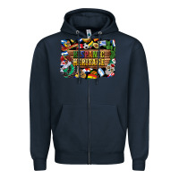 Navy hispanic heritage flags Zipper Hoodie - BundleAndBundleShop