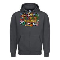 Smoke hispanic heritage flags Zipper Hoodie - BundleAndBundleShop
