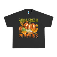 Pigment Black Farm Fresh Pumpkins Urban Heavy Tee - texasbilliewilder