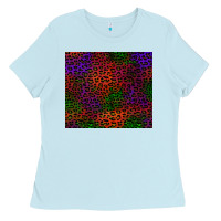 Baby Blue halloween leopard Ladies Tee - BundleAndBundleShop