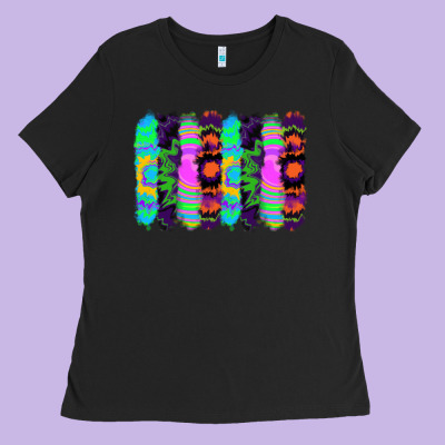 Tie Dye Brushstrokes Ladies Tee Designed By Ranaportraitstore