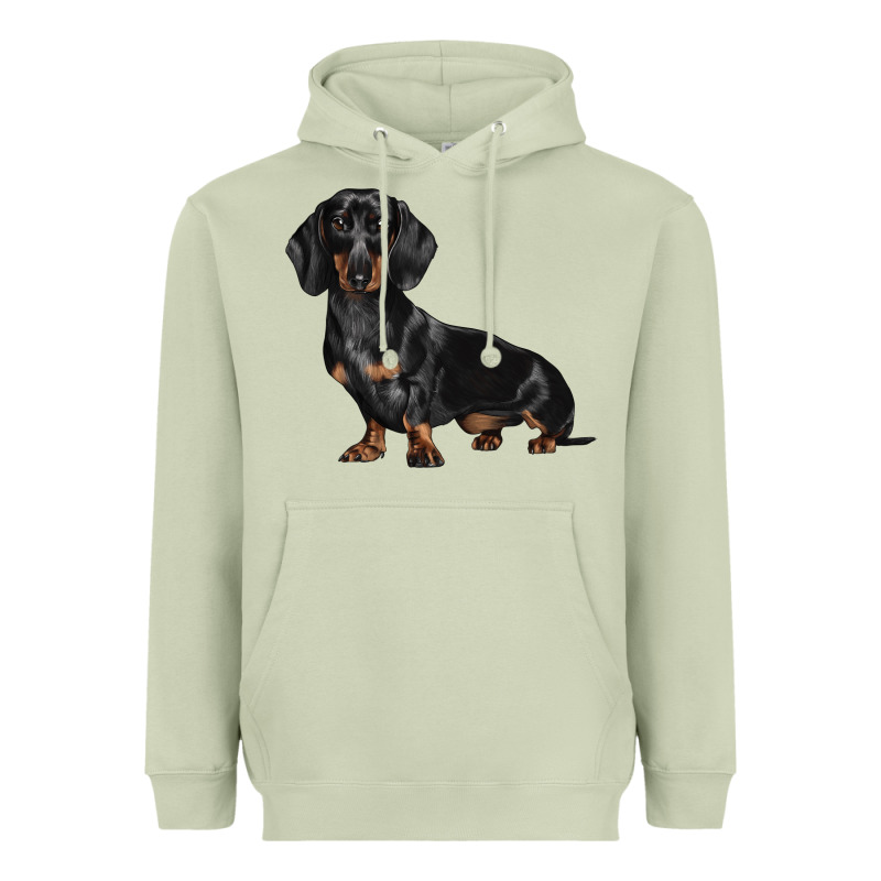 Dachshund Dog Illustrations Heavyweight Hoodie by LillyAllenDesigns | Teevron