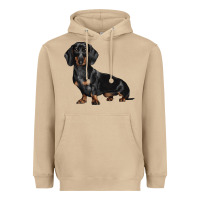 Mushroom Dachshund Dog Illustrations Heavyweight Hoodie - LillyAllenDesigns
