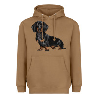Toasted Coconut Dachshund Dog Illustrations Heavyweight Hoodie - LillyAllenDesigns