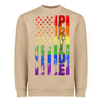 Mushroom lgbtq pride american flag Heavyweight Sweatshirt - FaDigitalArtStudio