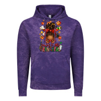 Cloud Purple santas favorite principal afro messy bun Vintage Hoodie - texasbilliewilder