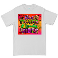 Dove Grey thick thighs and spooky vibes tumbler Premium Tee - BundleAndBundleShop
