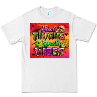 White thick thighs and spooky vibes tumbler Premium Tee - BundleAndBundleShop