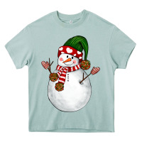 Arona Snowman Heavy Core Tee - NancyCooperArtShop