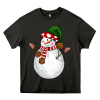 Asphalt Snowman Heavy Core Tee - NancyCooperArtShop