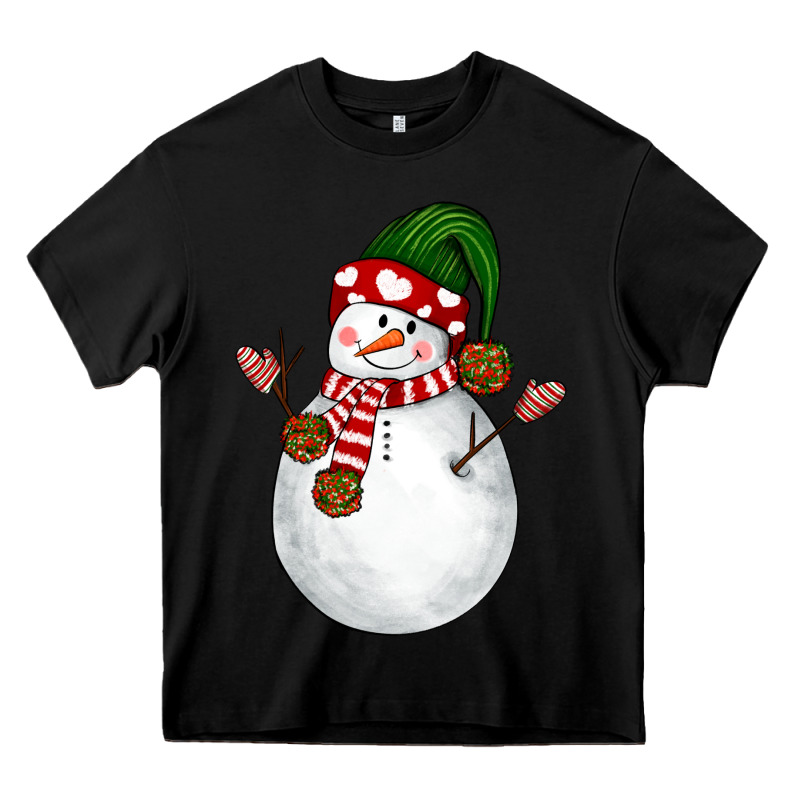 Snowman Heavy Core Tee by NancyCooperArtShop | Teevron
